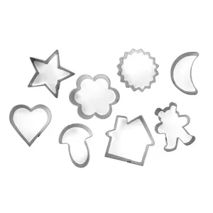 Cookie and gingerbread cutter set Guardini 8 pcs assorted