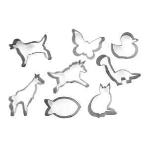 Cookie cutter set Guardini 1415538 — 8 pcs animal shapes