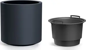 Flowerpot Prosperplast HEOS Flowerpot Anthracite DBHER470-S433, plastic outdoor planter