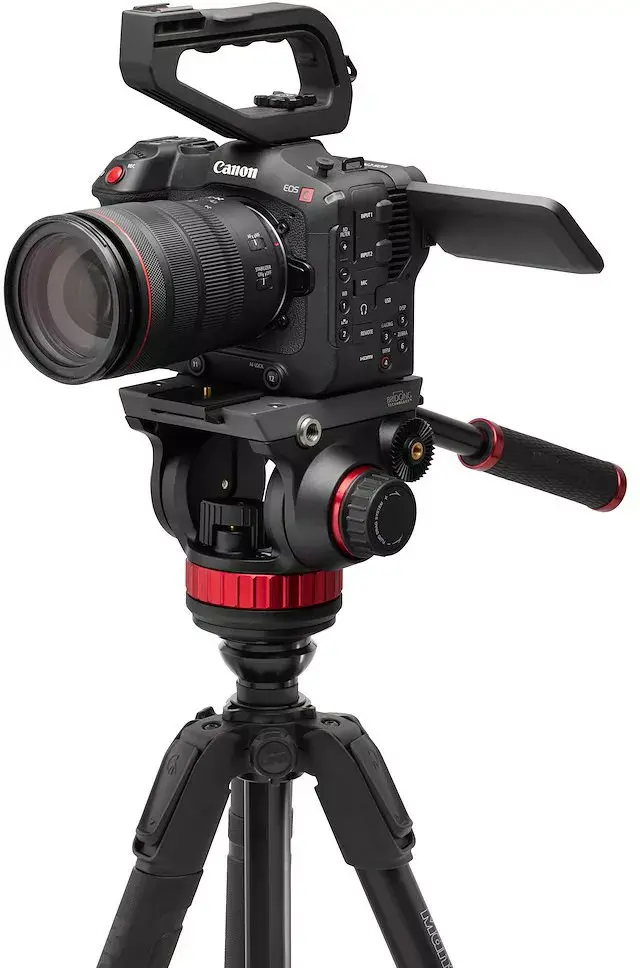 Штатив Manfrotto 055 Video Alu Black с головой 502AH Photo 3