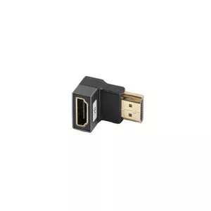 Video cable adapter LANBERG AD-HDMI-07 — HDMI Type A female to HDMI Type A female, Silver/Black