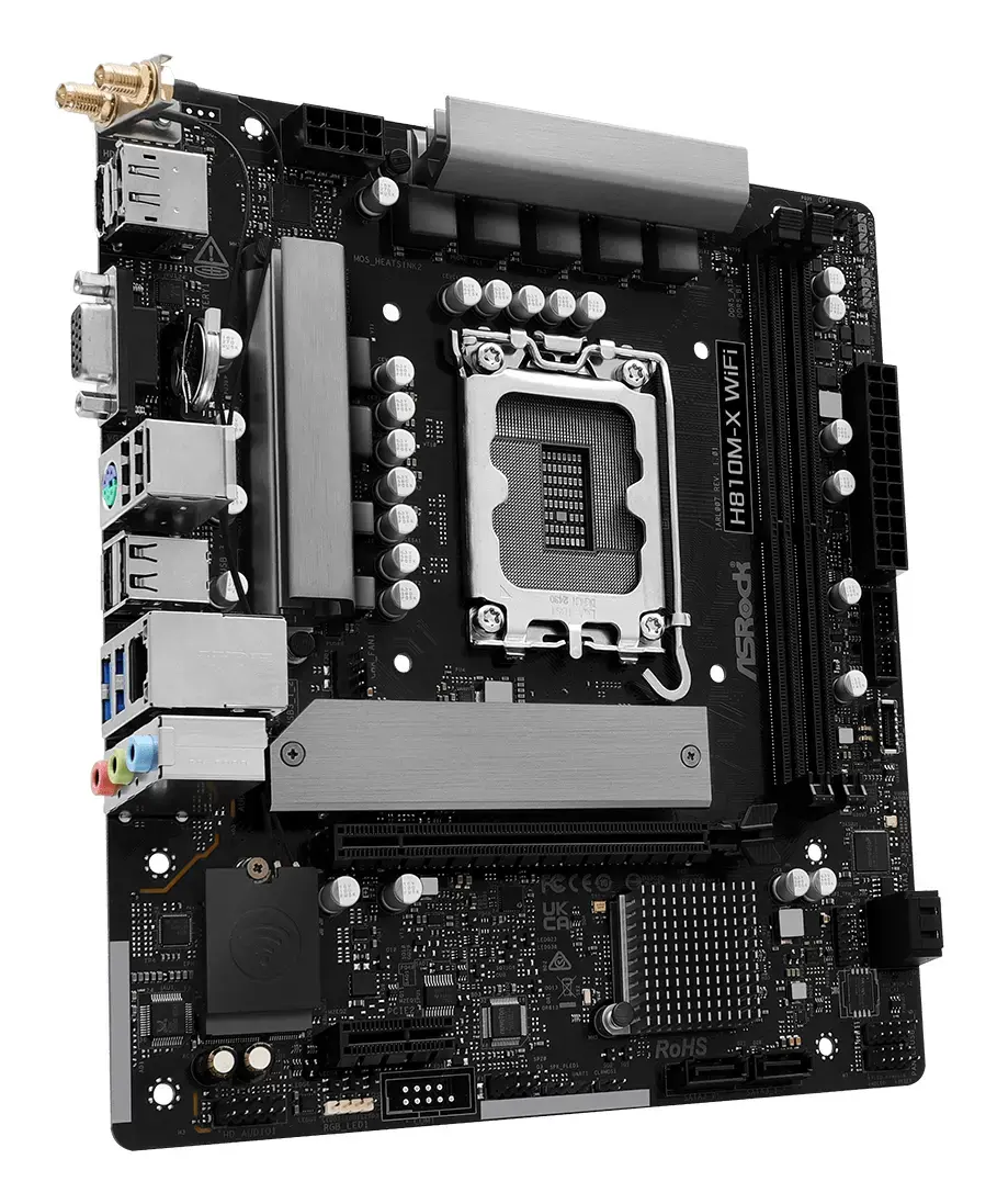 Материнская плата ASRock H810M-X WiFi Photo 2