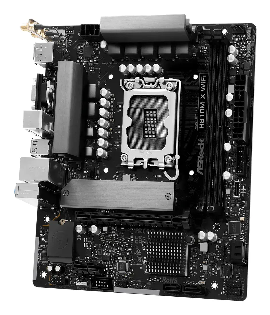 Материнская плата ASRock H810M-X WiFi Photo 3