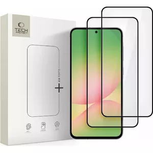 Tempered Glass Screen Protector Spigen Glass Fit+ 2-Pack for Galaxy A36 A56 5G — Black