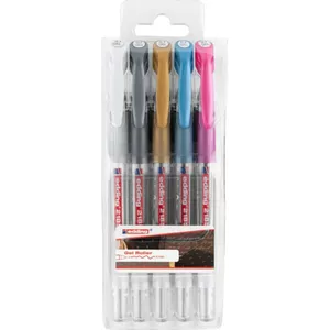 Gēla pildspalvu komplekts Edding e-2185/5 S, uzgalis 0,7 mm, 5 dažādas krāsas