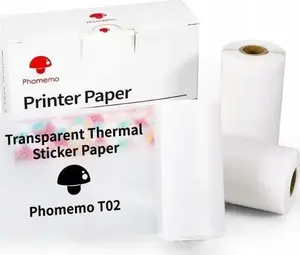 Transparent Adhesive Sticker Paper Phomemo for T02 M02 PRO M02X Q12-TTRMS