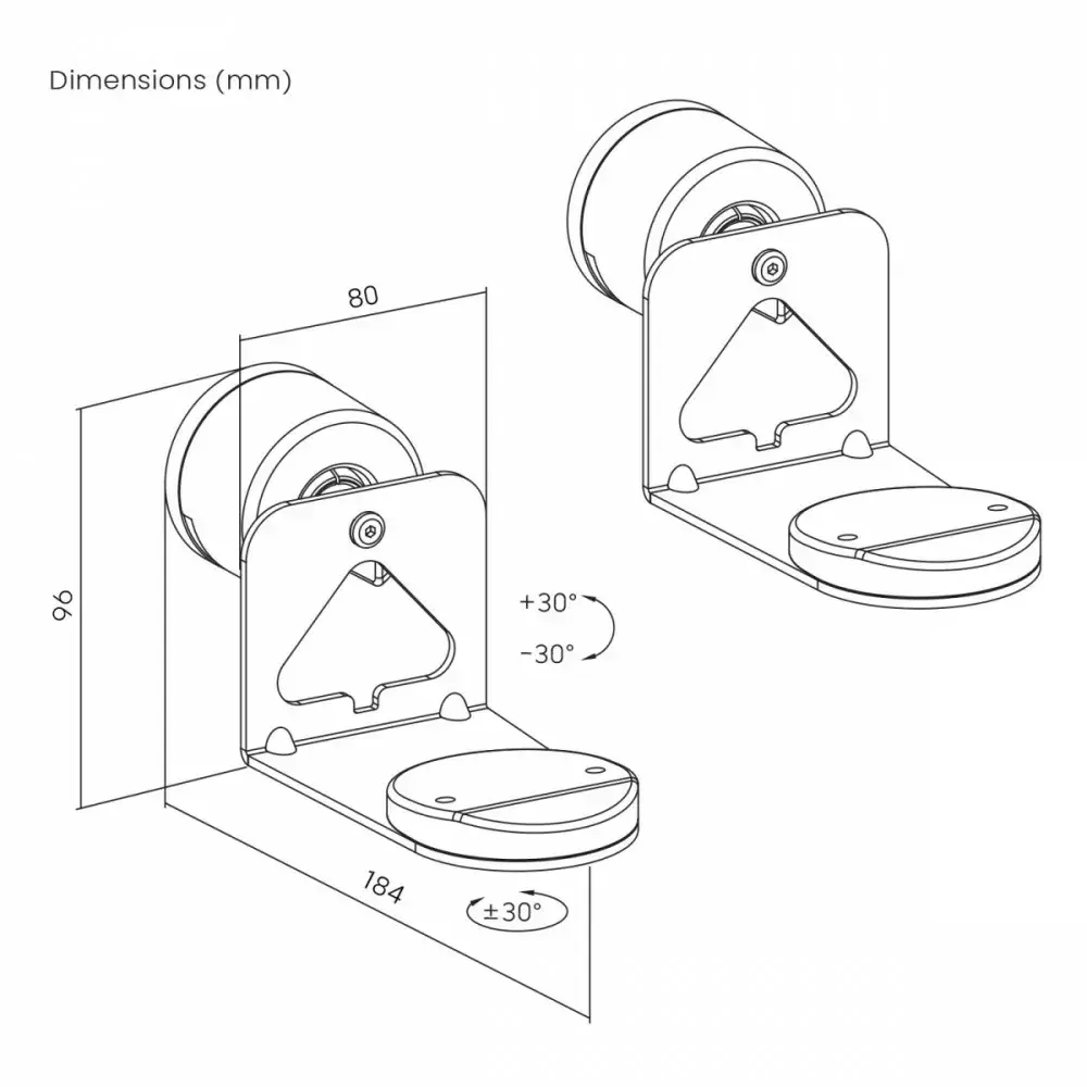 Wall mount MACLEAN MC-495 for 2x Sonos ERA Photo 5