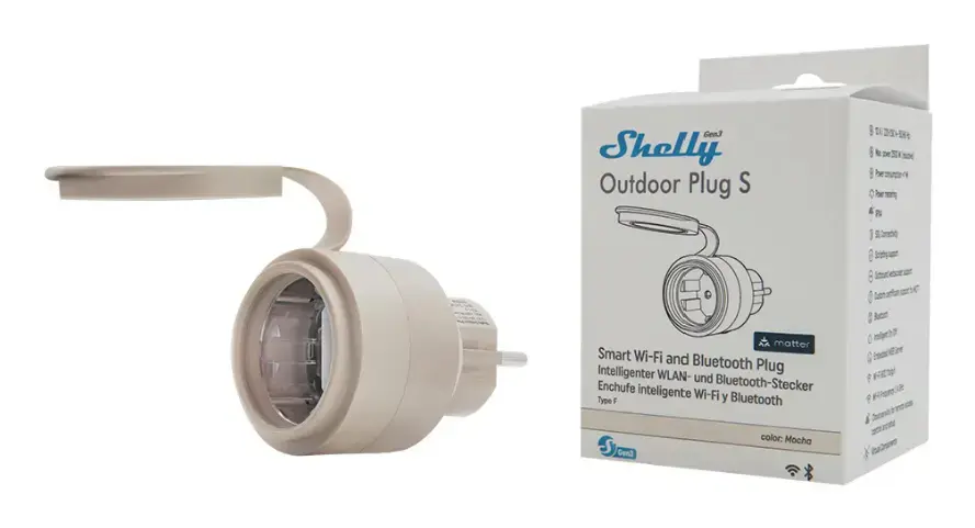 Shelly Outdoor Plug S Gen3 уличная умная розетка Photo 2