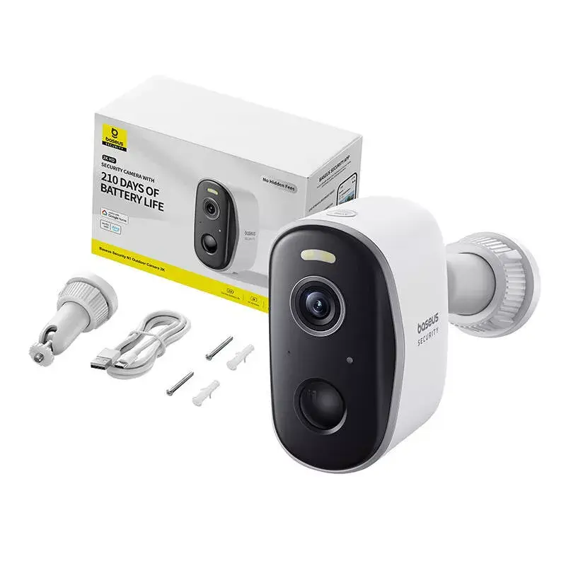 Surveillance Camera Baseus N1 Outdoor Camera White Photo 6