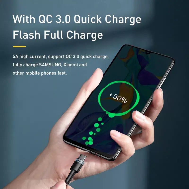 USB-C to USB-C cable Baseus Cafule 2 m Photo 10