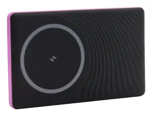 Power bank RealPower PB-5000 MAG 5000 mAh, wireless charging, USB-C, 20 W, rose