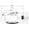 AMUE AMO-1002 massage bathtub 180×88×65 cm Photo 7