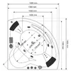 Bath tub AMUE AMO-1001 Turbo 140x140 cm Photo 8