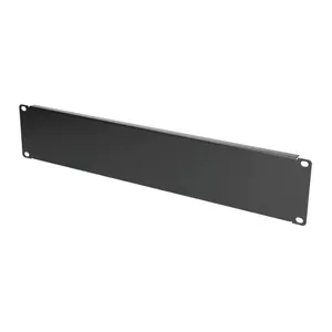 Rack blanking panel Extralink Front Blank Panel 2U 19" Black, steel housing