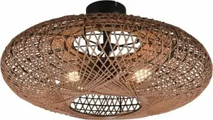 Потолочный светильник DELIGHT Hedda 612300236, плафон, 2×40W E27, матовый чёрный