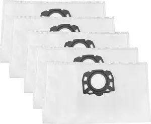 Dust Bags for Vacuum Cleaner JETtools SB9587 — pack of 5, compatible with KARCHER WD4/WD5/WD6