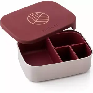 Lunch box ECO RASCALS Klasyczny Bento — ECO RASCALS classic bento lunch box, burgundy