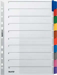 Cardboard divider A4/5 1 piece LEITZ (model 43200000)