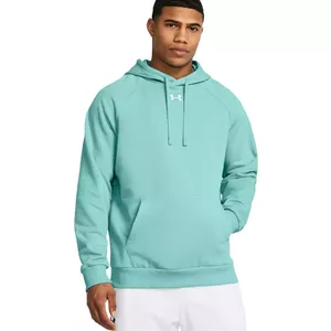 Худи Under Armour Rival Fleece мужское мятного цвета, размер M
