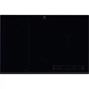 Induction hob Electrolux Serie 700 EIS82453, 4-zone 80 cm, black glass, touch & scrollbar controls