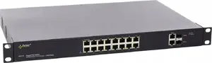 PULSAR SFG116 16-Port PoE Switch for 16 Cameras, 16x PoE Ethernet Ports