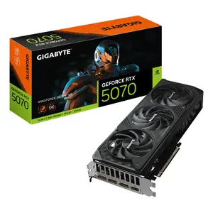 Видеокарта GIGABYTE GeForce RTX 5070 12GB GDDR7, PCIe 5.0, 192-бит, WINDFORCE 3X, 282×110×50 мм