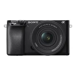 Mirrorless camera Sony ILCE-6100 with 16-50mm power zoom lens, black