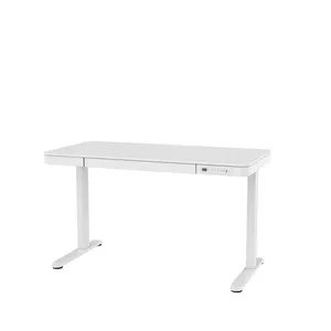 Electric height-adjustable desk ActiveJet ET119W-C 140x70 cm, stroke 50 cm, load 45 kg, white