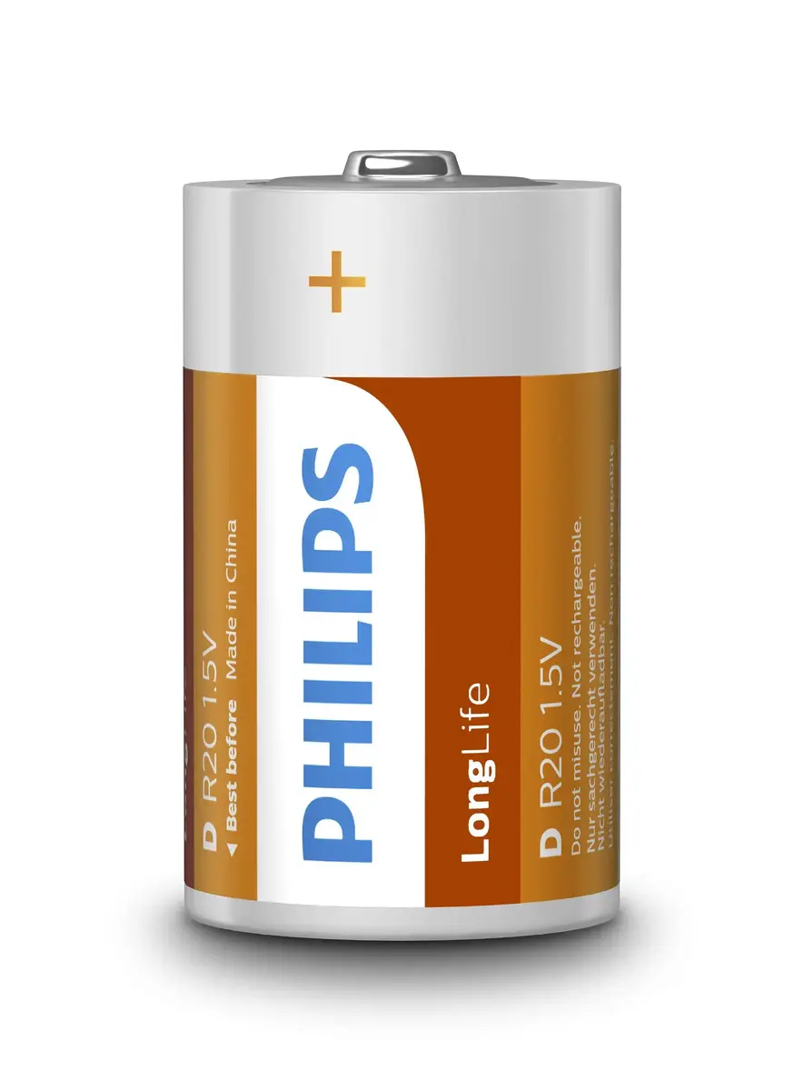 Philips LongLife R20L2F/10 vienreiz lietojama cinka-oglekļa