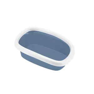 Litter box stefanplast Sprint 10 — plastic tray 43×31×14 cm, blue/white