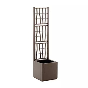 Flower box stefanplast Ethica 36×36×140 cm brown