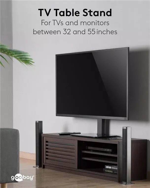 Goobay Fixed Basic TV stiprinājums 70" Melns Photo 4