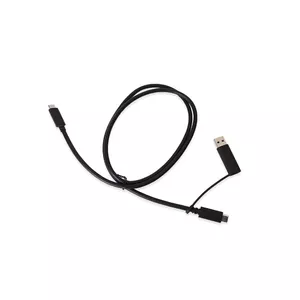 USB 3.2 Gen 2 cable Wortmann AG TERRA 1480267 — USB A/USB C to USB C, black