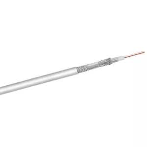 Коаксиальный кабель GOOBAY 27518 — 100 м, белый, бумажная катушка