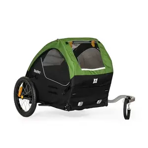 Suņu pārnēsājamais BURLEY Tail Wagon BU-947108 — mīksta pārnēsājamā soma, melna/zaļa