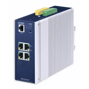 Управляемый коммутатор PLANET IP30 DIN-рейка L2+ 4 порта Gigabit Ethernet