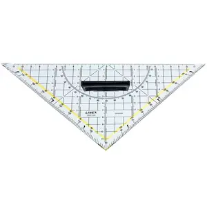 45° Trijstūris Linex 2621GH Polistirols Caurspīdīgs Dzeltenais 22.5 cm
