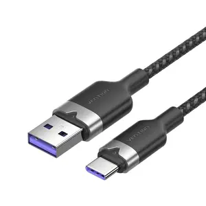 USB 2.0 A to USB‑C cable Vention CTOBH 6A 2 m, black