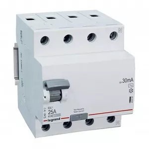 Дифференциальный автомат Legrand P304 RX3 4P 25A 0.03A Тип AC