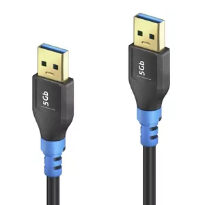 USB cable PureLink FI-U310-015 USB 3.2 Gen 1 1.5 m USB A Black Blue
