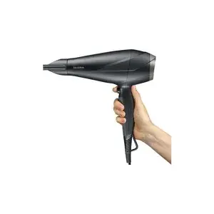 Hair dryer SEVERIN HT0167 Black/Silver, 1600W, compact foldable design