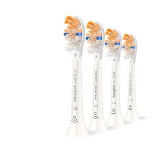 Philips A3 Premium All-in-One HX9094/87 Genuine Replacement Toothbrush Heads, White, 4 pack