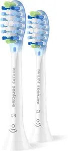 Philips Premium Plaque Defence HX9042/87 Sonicare toothbrush replacement heads, 2-pack, white, medium soft