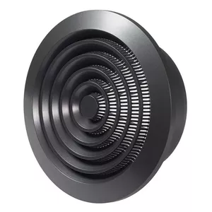 Plastic ventilation grille EUROPLAST NGA125A, round D125 mm, anthracite