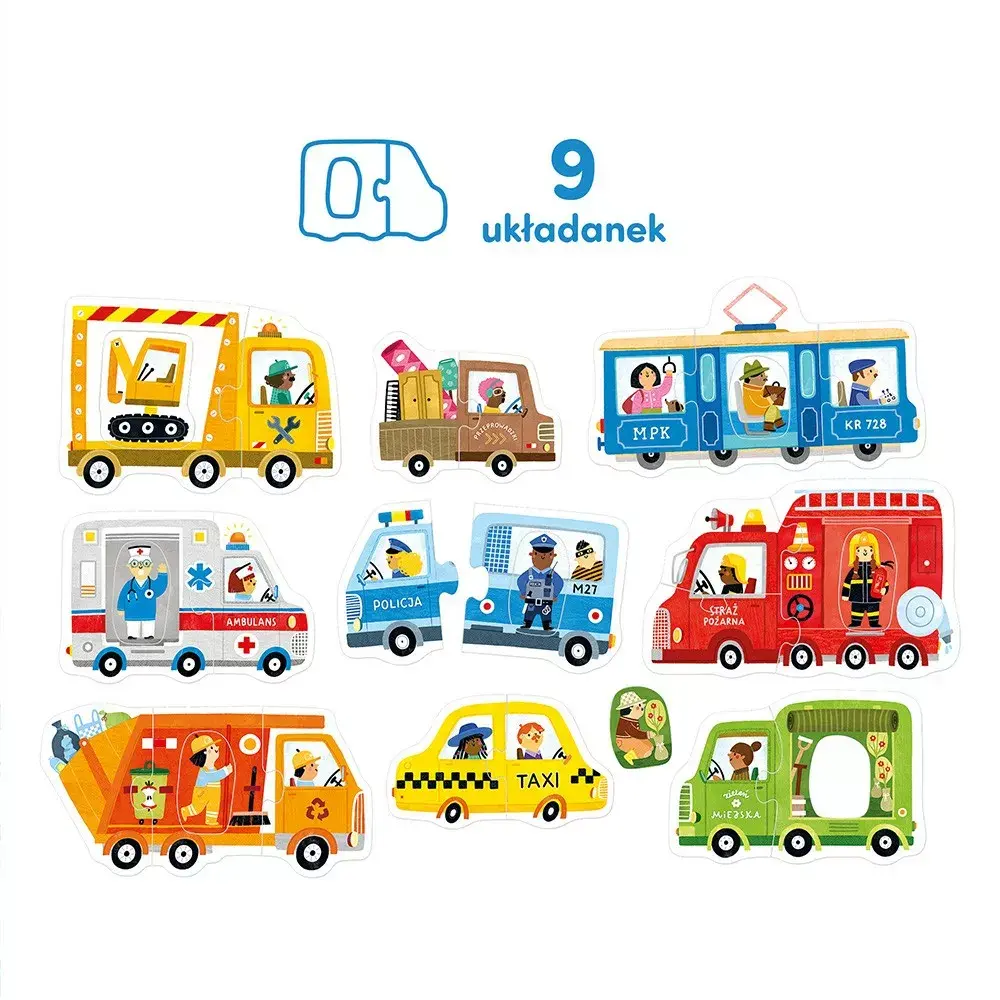 CzuCzu First puzzle Vehicles — 12-piece children's puzzle Photo 3