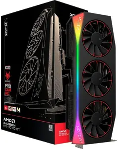 Видеокарта XFX Mercury Radeon RX 9070 XT OC Magnetic Air Edition RGB с 16 ГБ памяти GDDR6, PCI Express 5.0 и активным охлаждением
