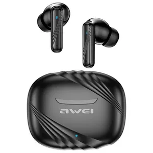 Awei Bluetooth austiņas TZ13 ar ANC un dokstaciju, melnas