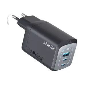 Charger Anker Prime Universal Indoor USB, 1x USB-A + 2x USB-C, Fast charging, Black