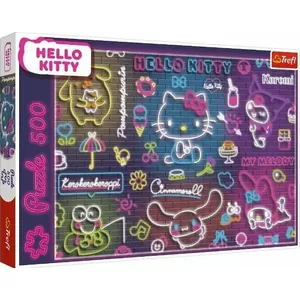 Пазл TREFL 500 деталей Neon Hello Kitty (модель 37523)