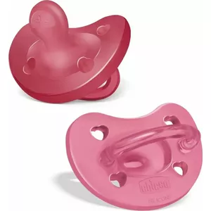 Соска CHICCO Pactizer PF розовая 16–36 мес., 2 шт., ортодонтическая силиконовая